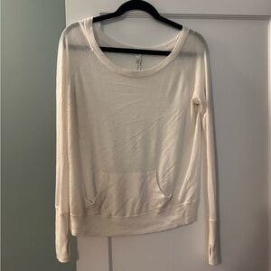 lululemon Cream Long Sleeve Sweater
